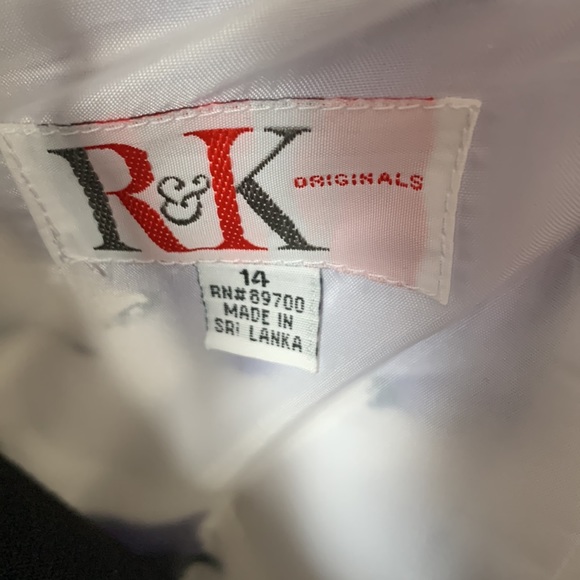 R&K Originals White/Blue/Purple Floral Ruffle Dress - NWT - Picture 10 of 12